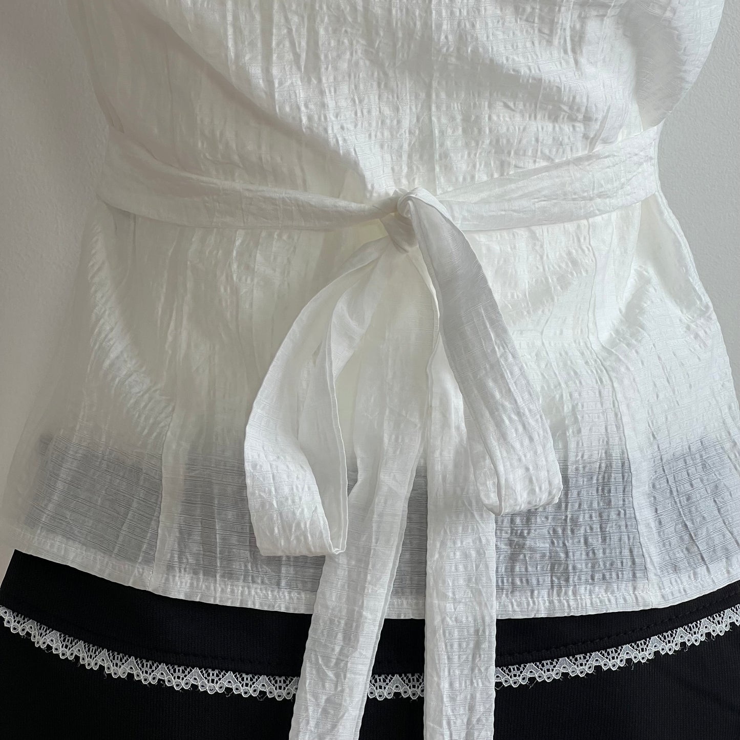 Lana White Bow Blouse