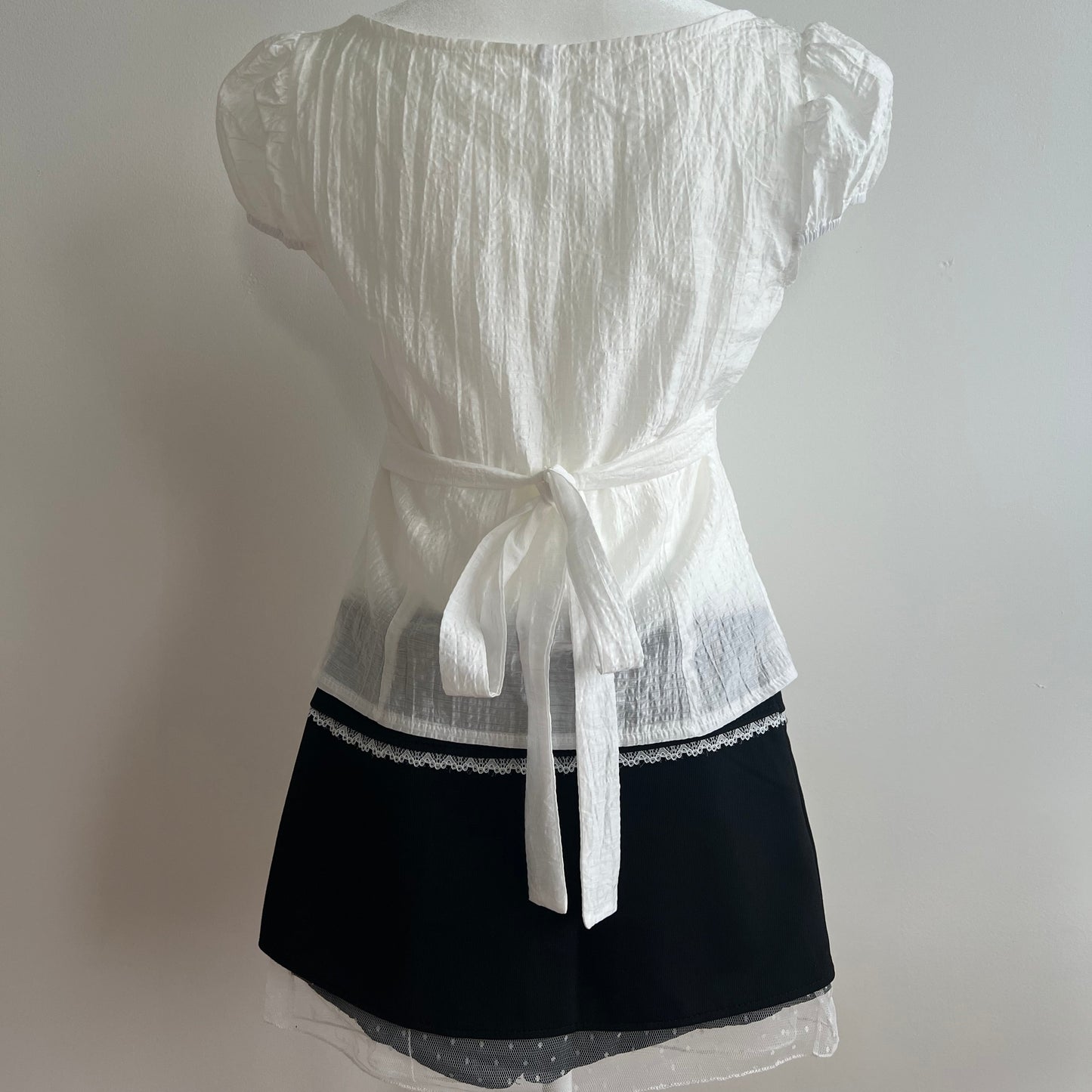 Lana White Bow Blouse