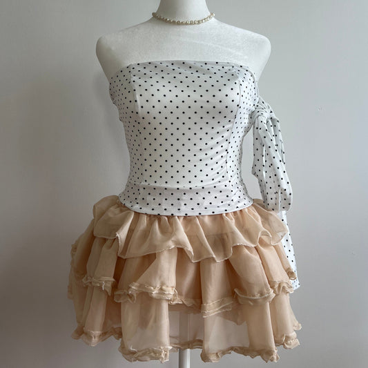 Rosie Gold Ruffle Skirt