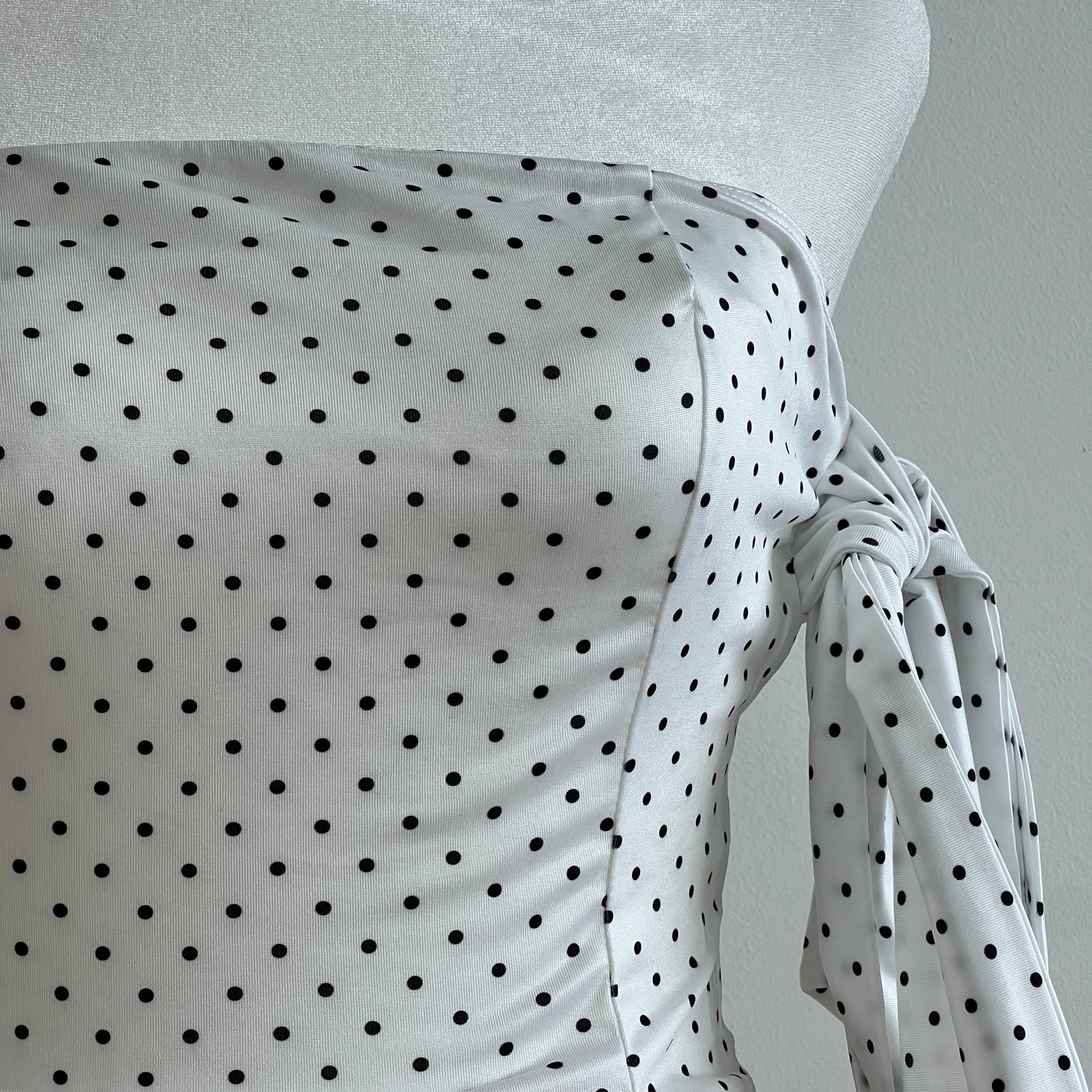 Poppy White Polka Top