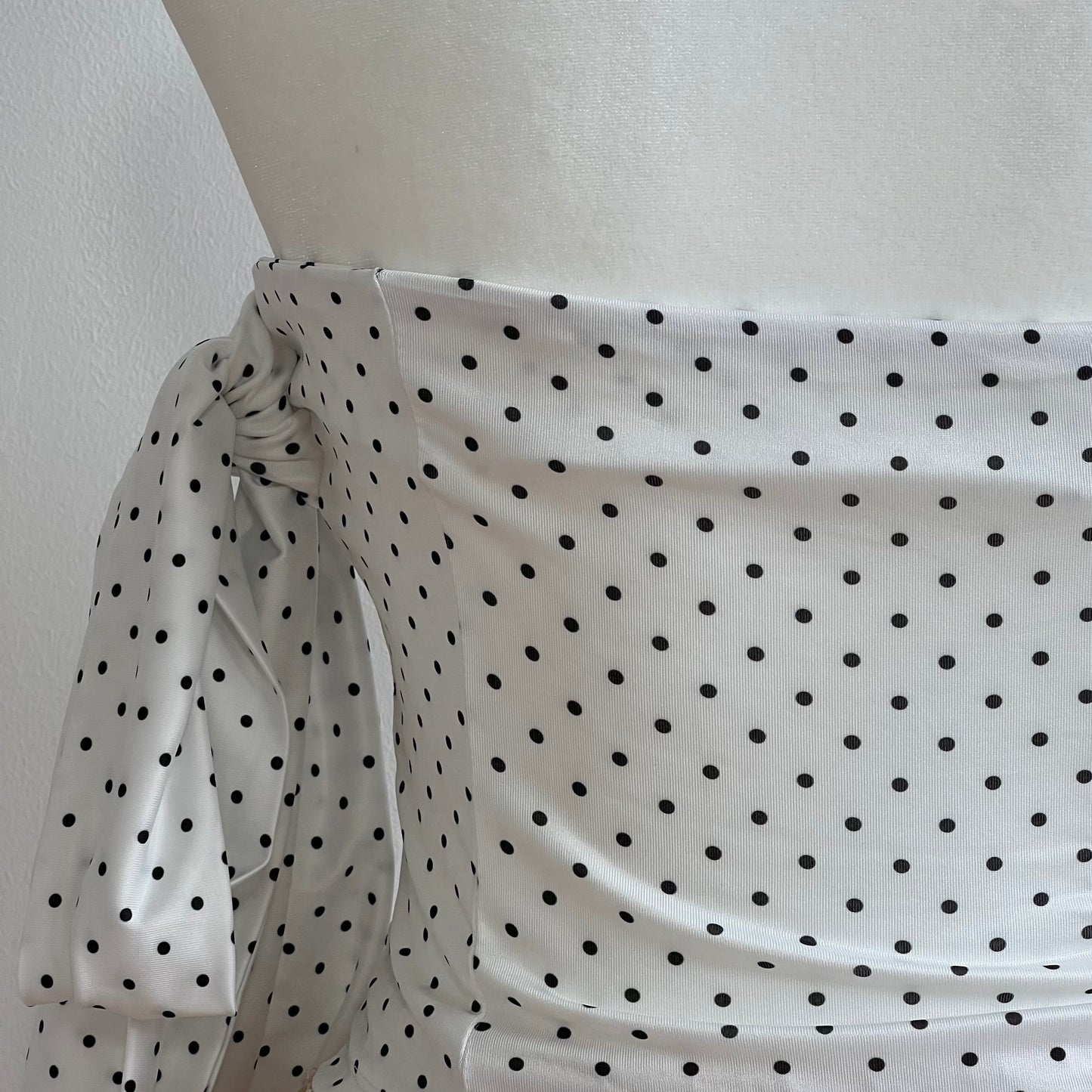 Poppy White Polka Top