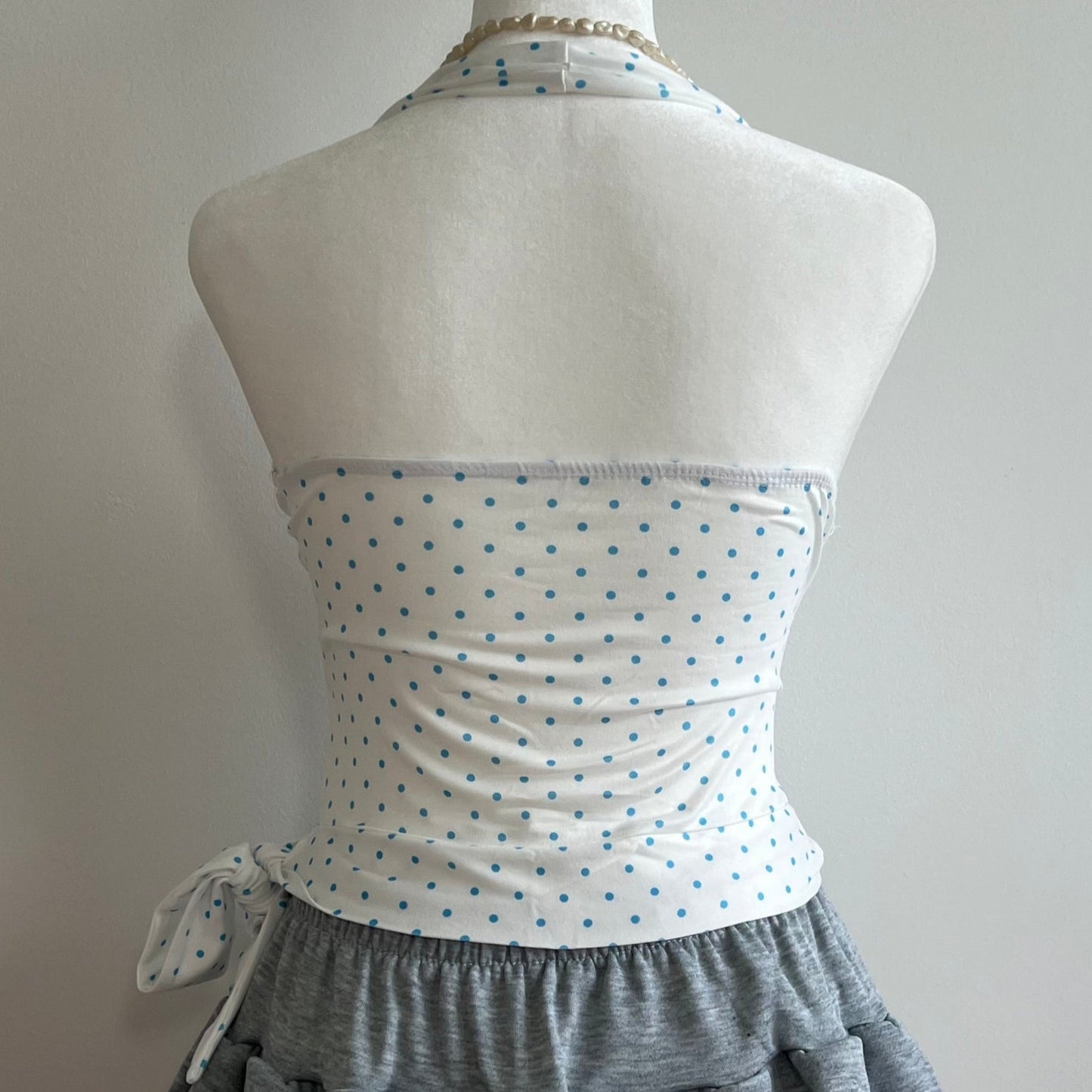 Sheryl Blue Polka Top