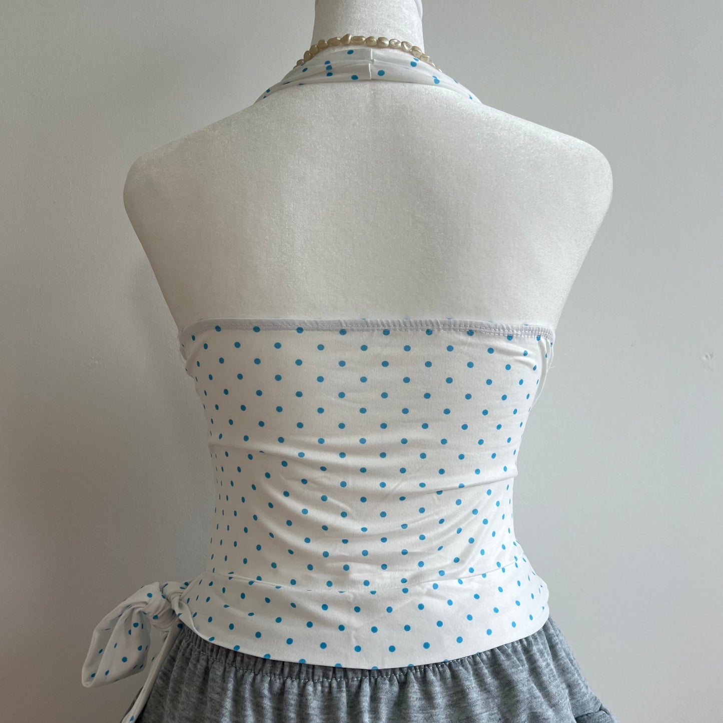 Sheryl Blue Polka Top
