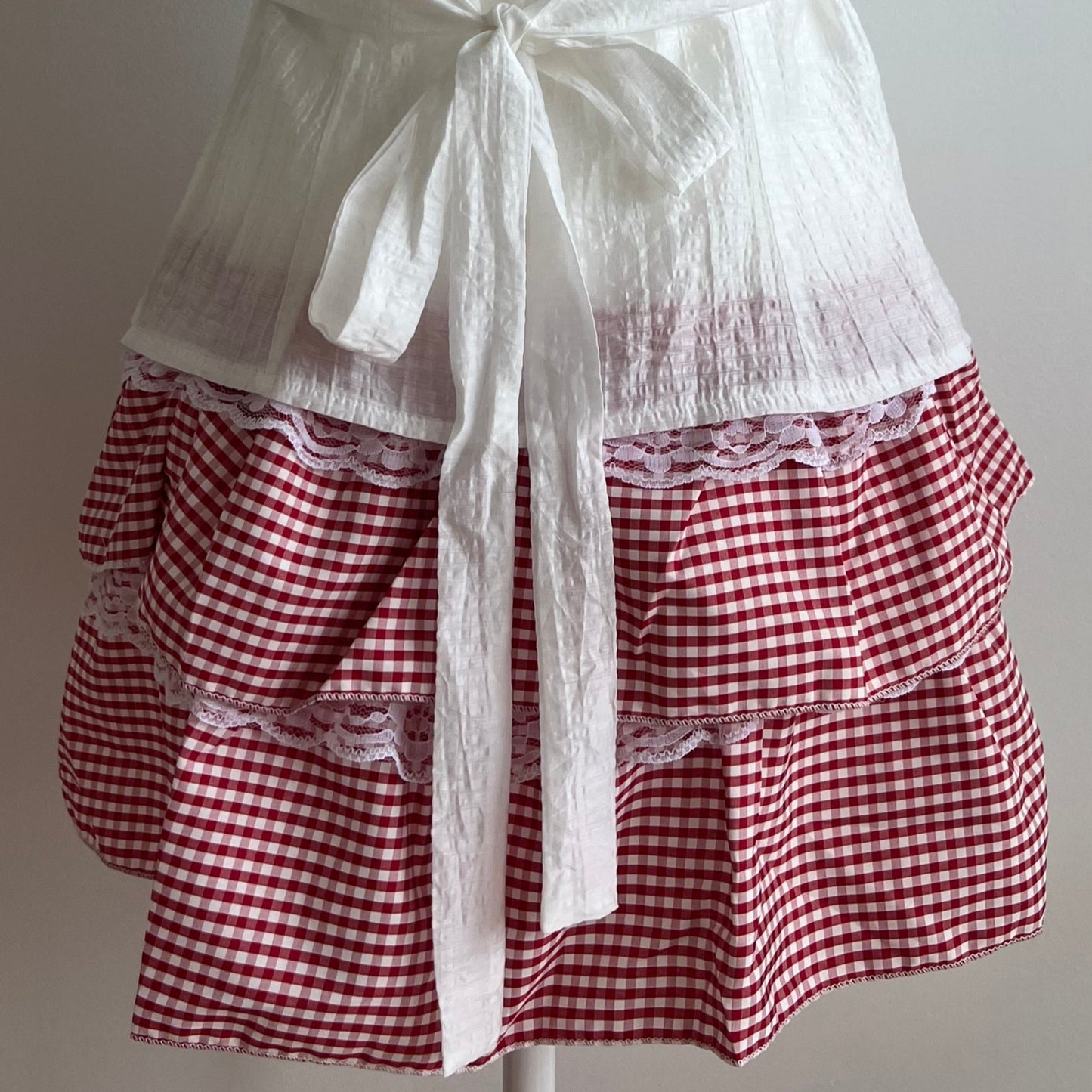 Hankerchief Red Gingham Skirt