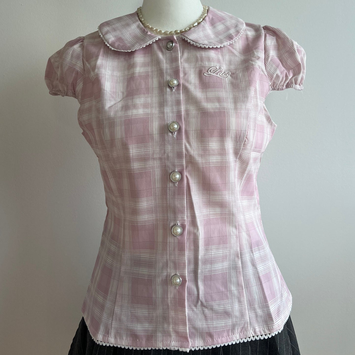 Doll Pink 'Lace' Blouse