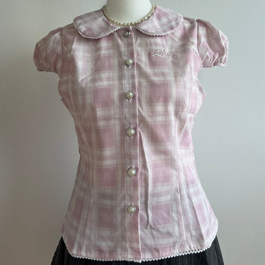 Doll Pink 'Lace' Blouse