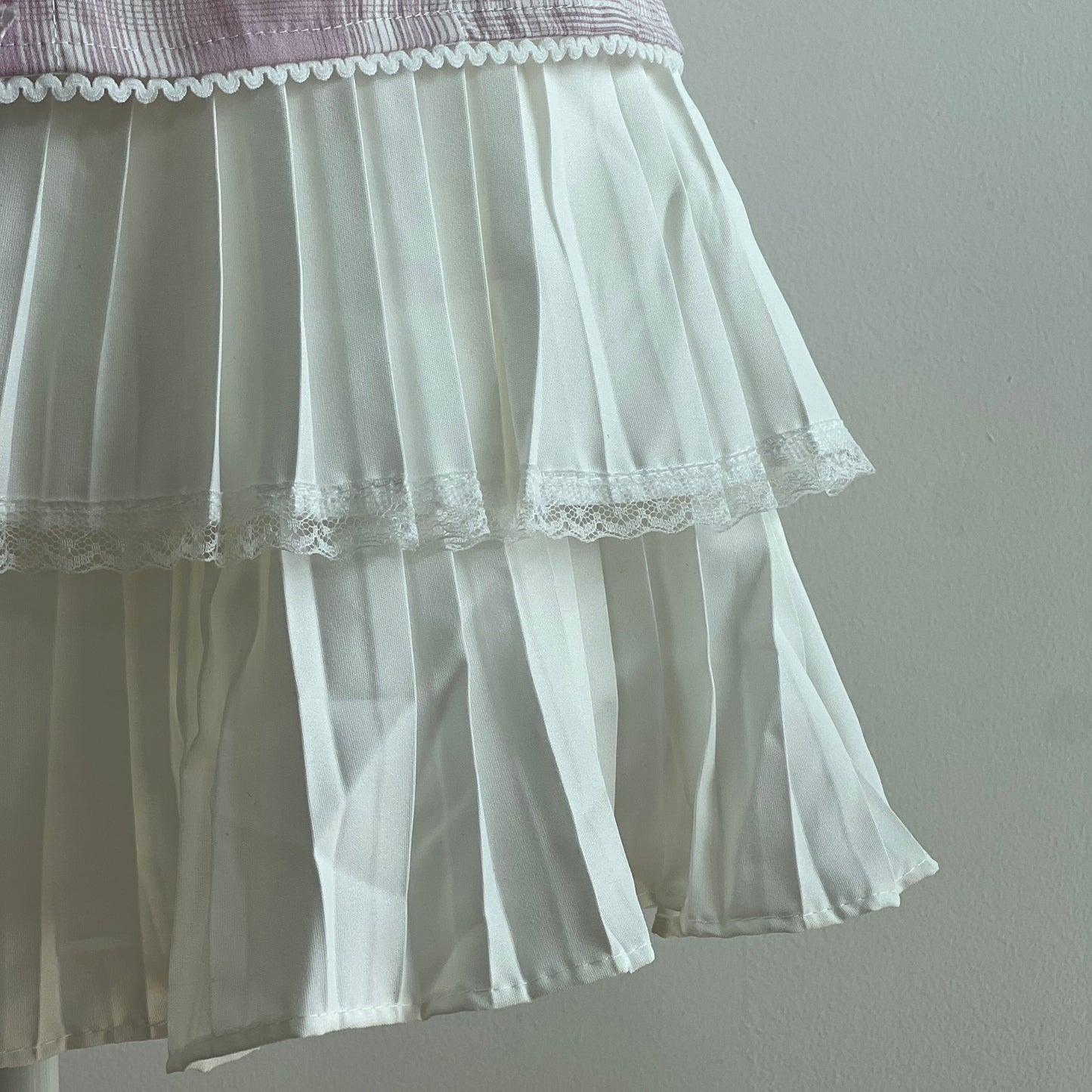Melanie White Tennis Skirt