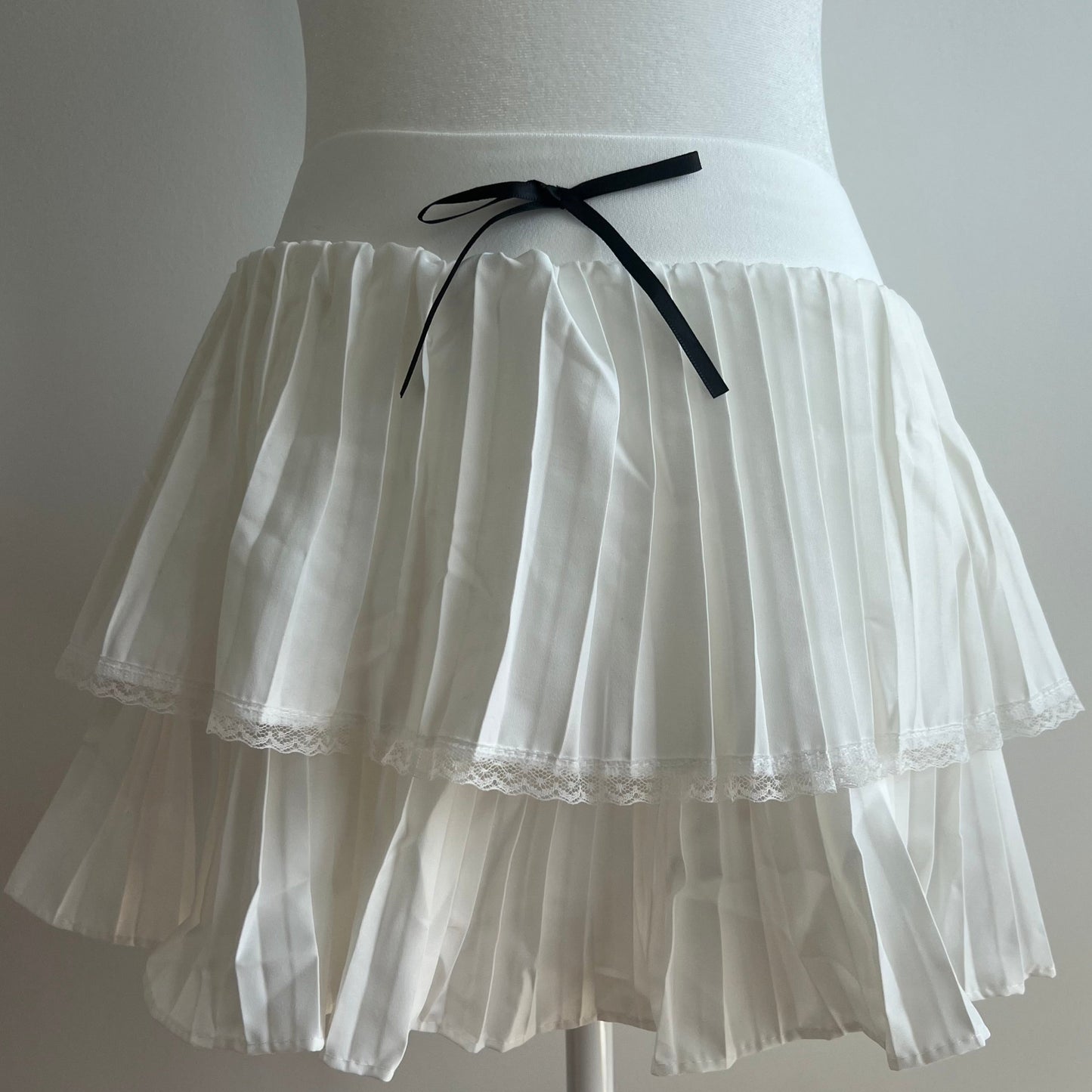 Melanie White Tennis Skirt