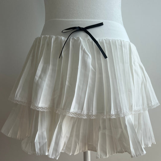 Melanie White Tennis Skirt