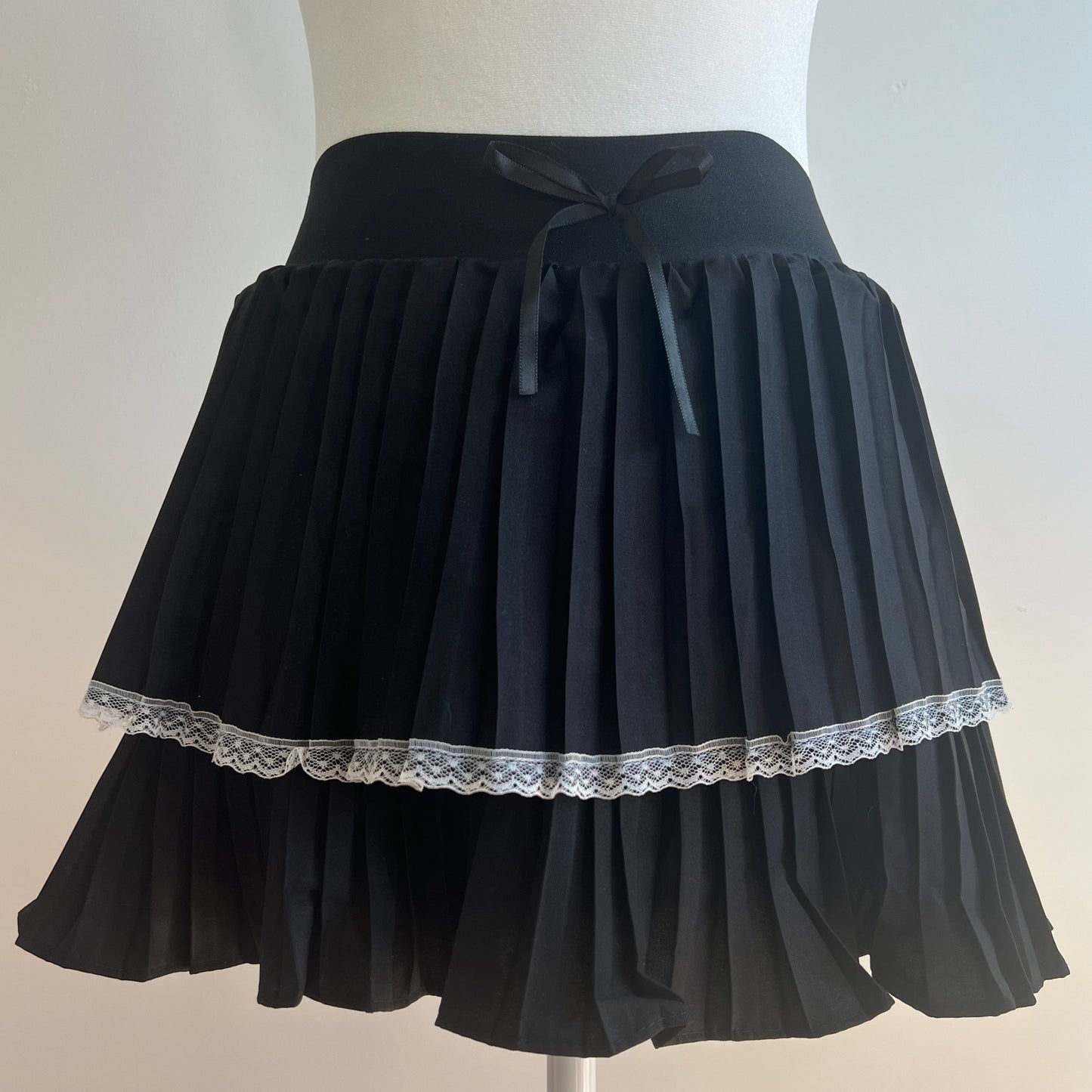 Melanie Black Tennis Skirt