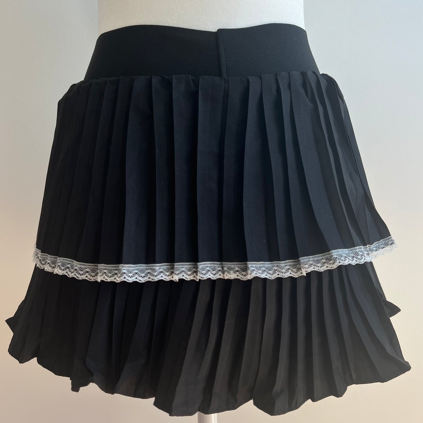 Melanie Black Tennis Skirt