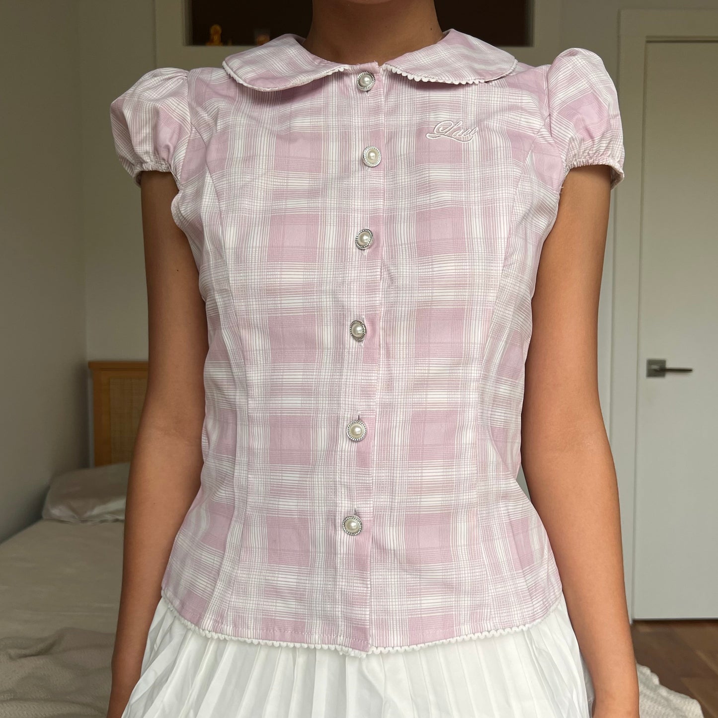 Doll Pink 'Lace' Blouse
