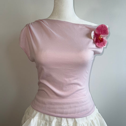 Summer Pink Flower Top