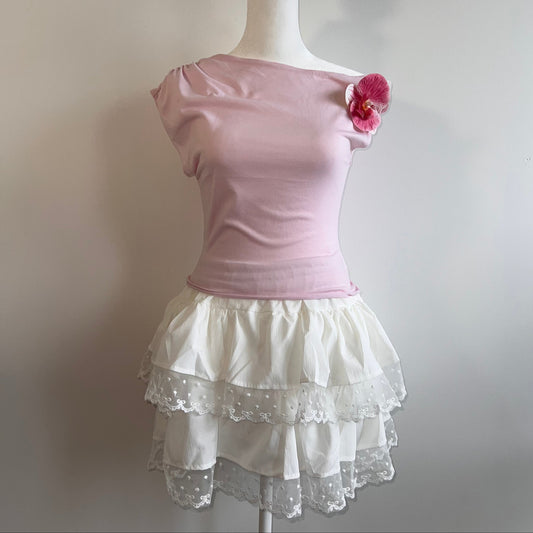 Summer Pink Flower Top