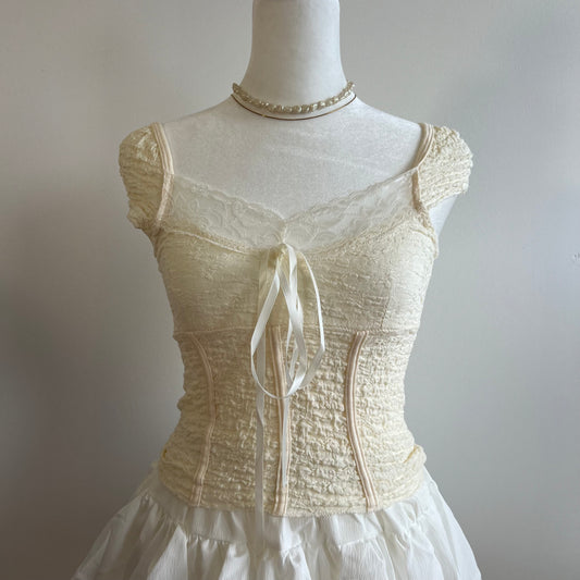 Princess Yellow Lace Top