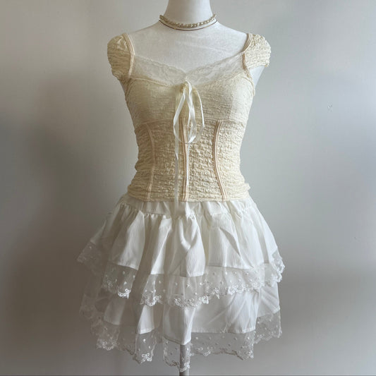 Princess Yellow Lace Top