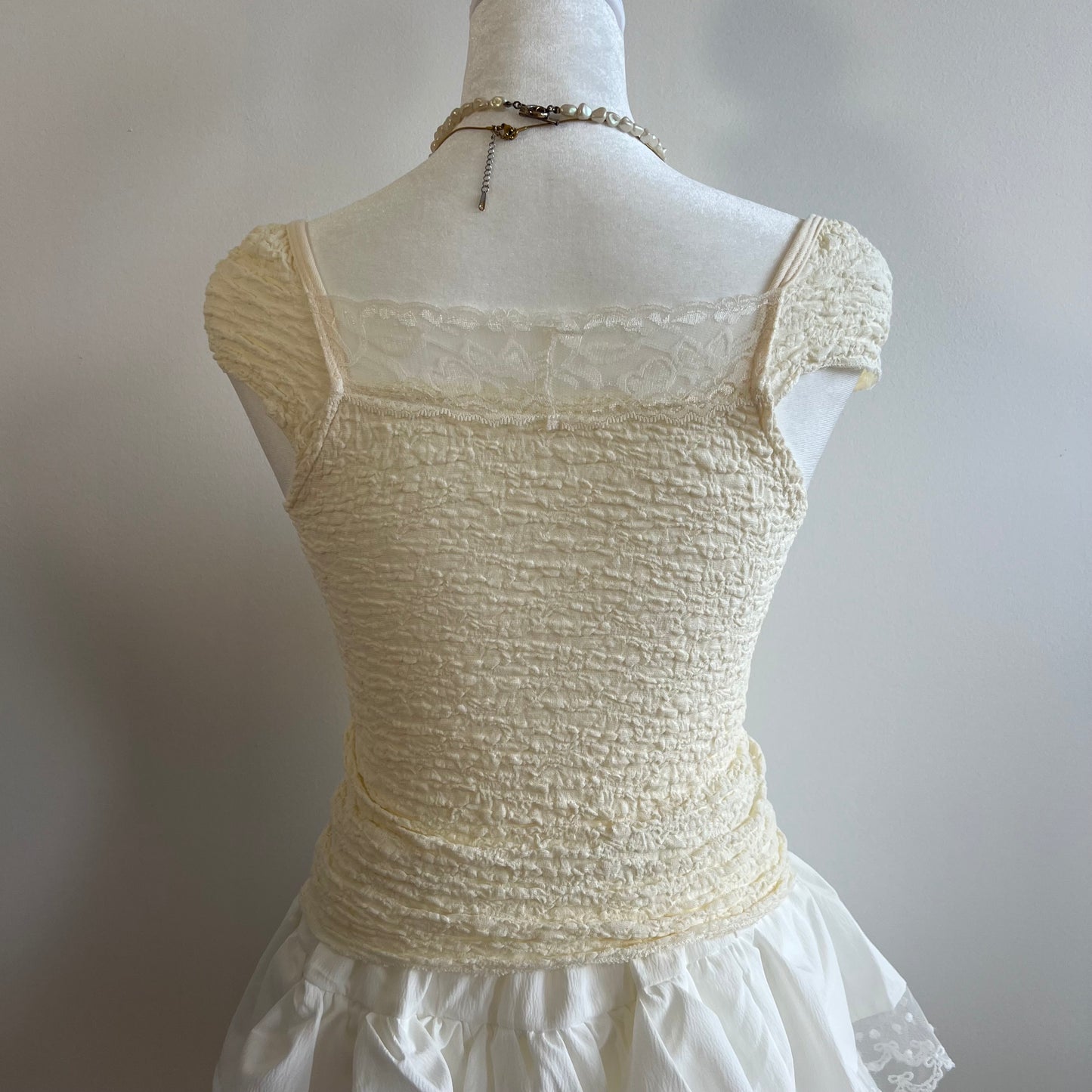 Princess Yellow Lace Top