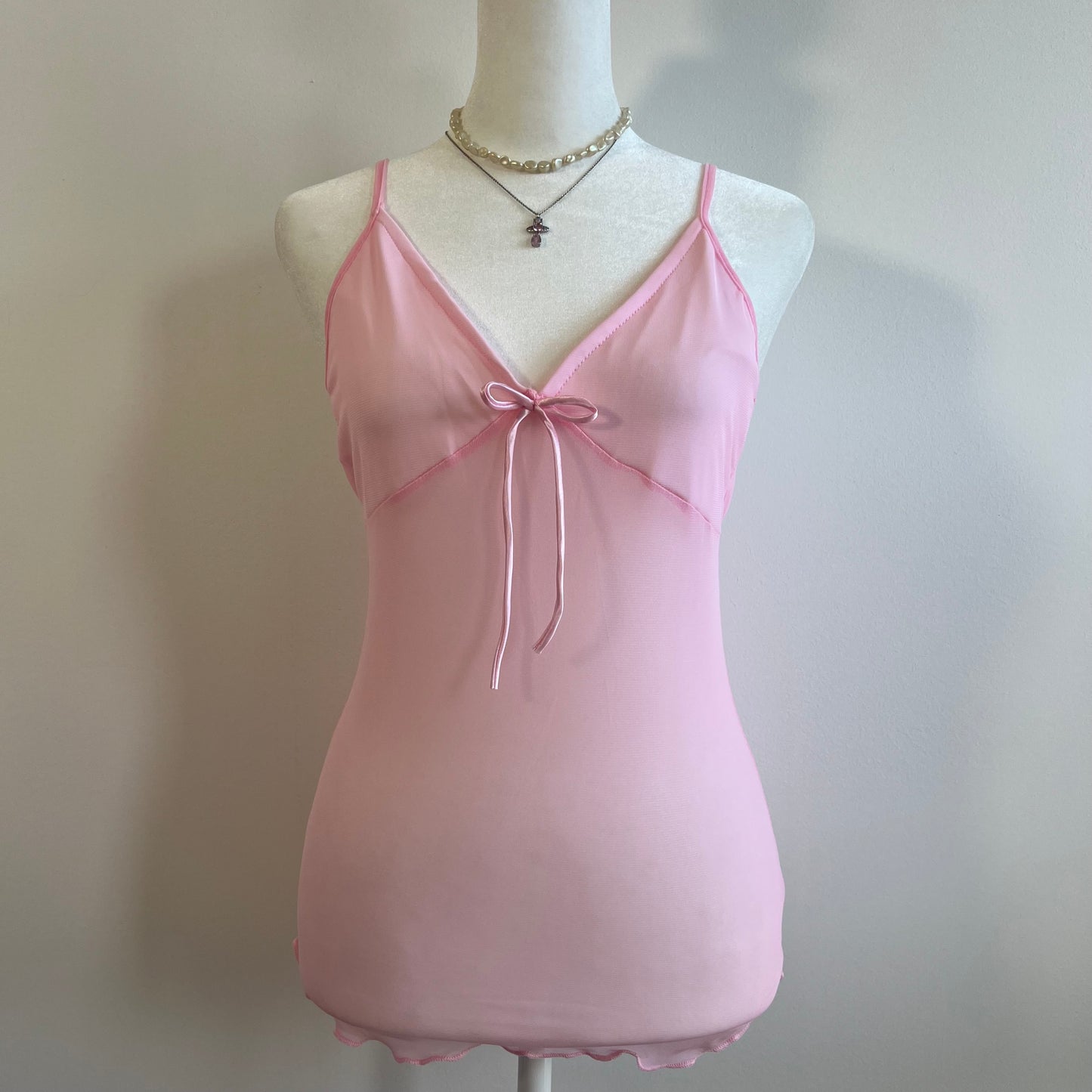 Cloudy Pink Sheer Top