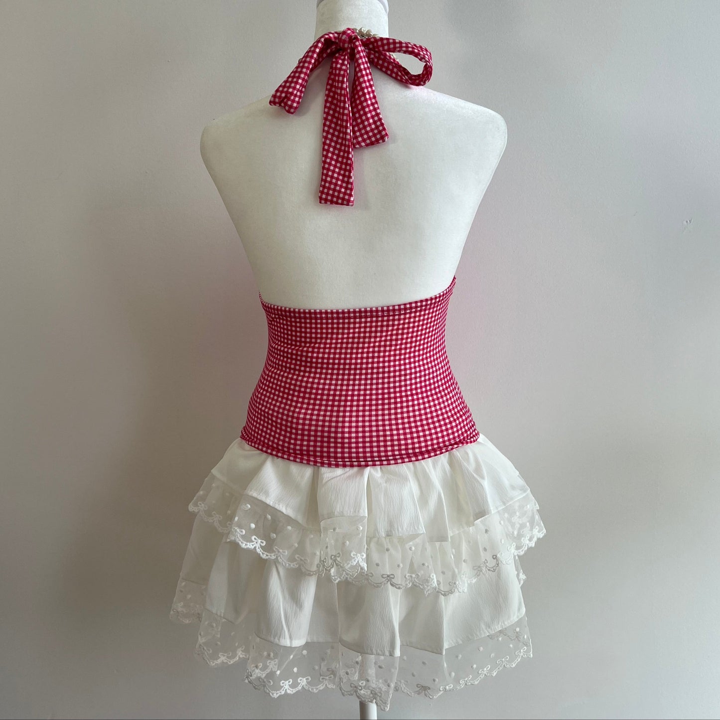 Barbara Red Halter Top