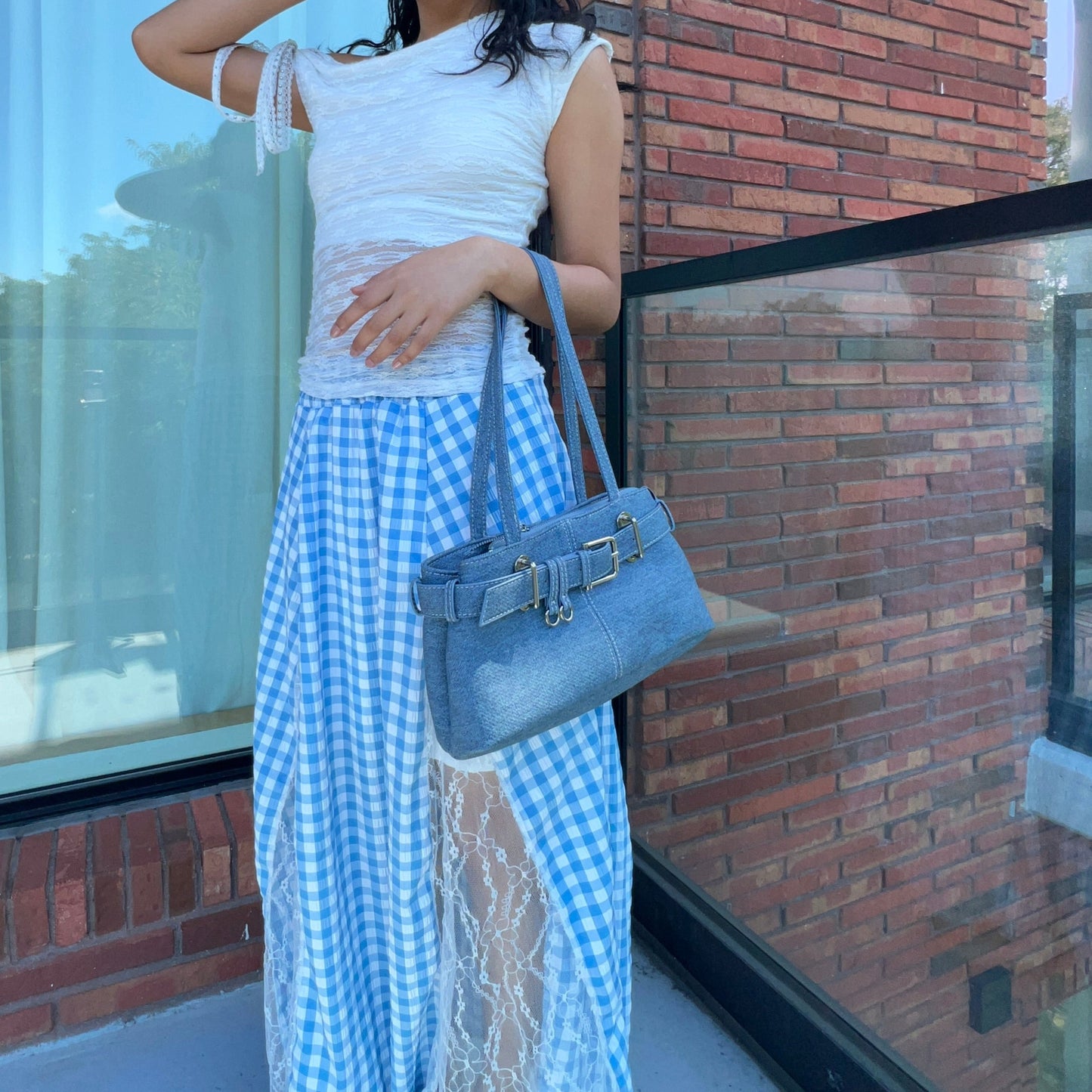 Evelyn White Off-Shoulder Top