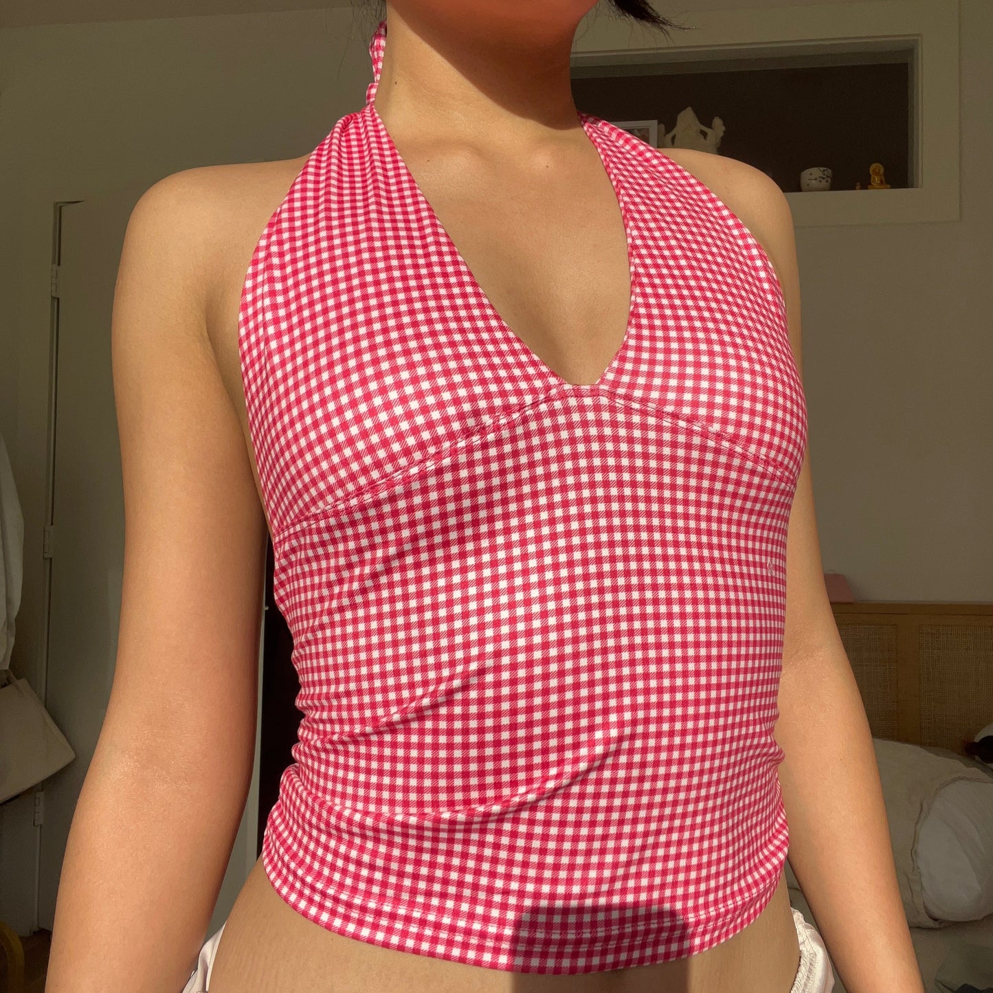 Barbara Red Halter Top