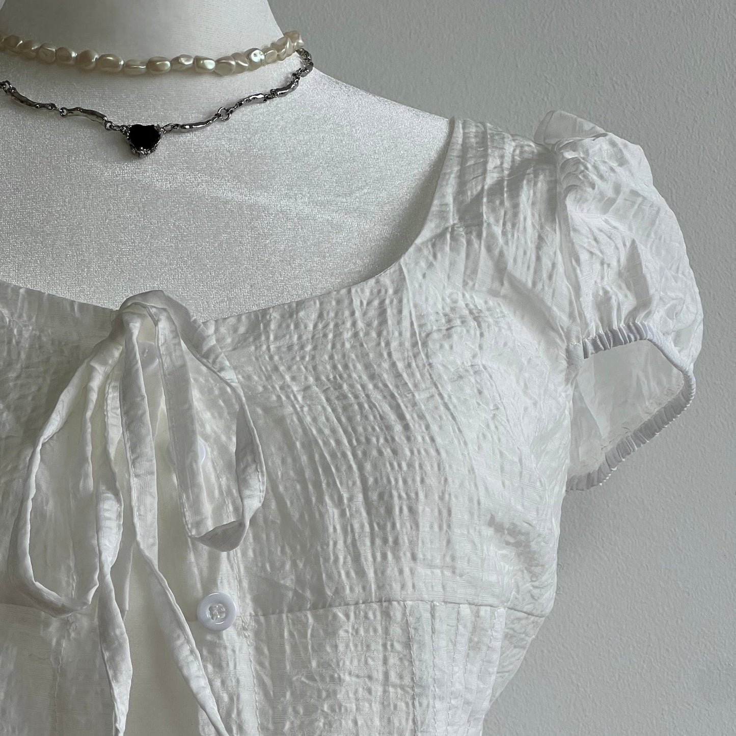 Lana White Bow Blouse