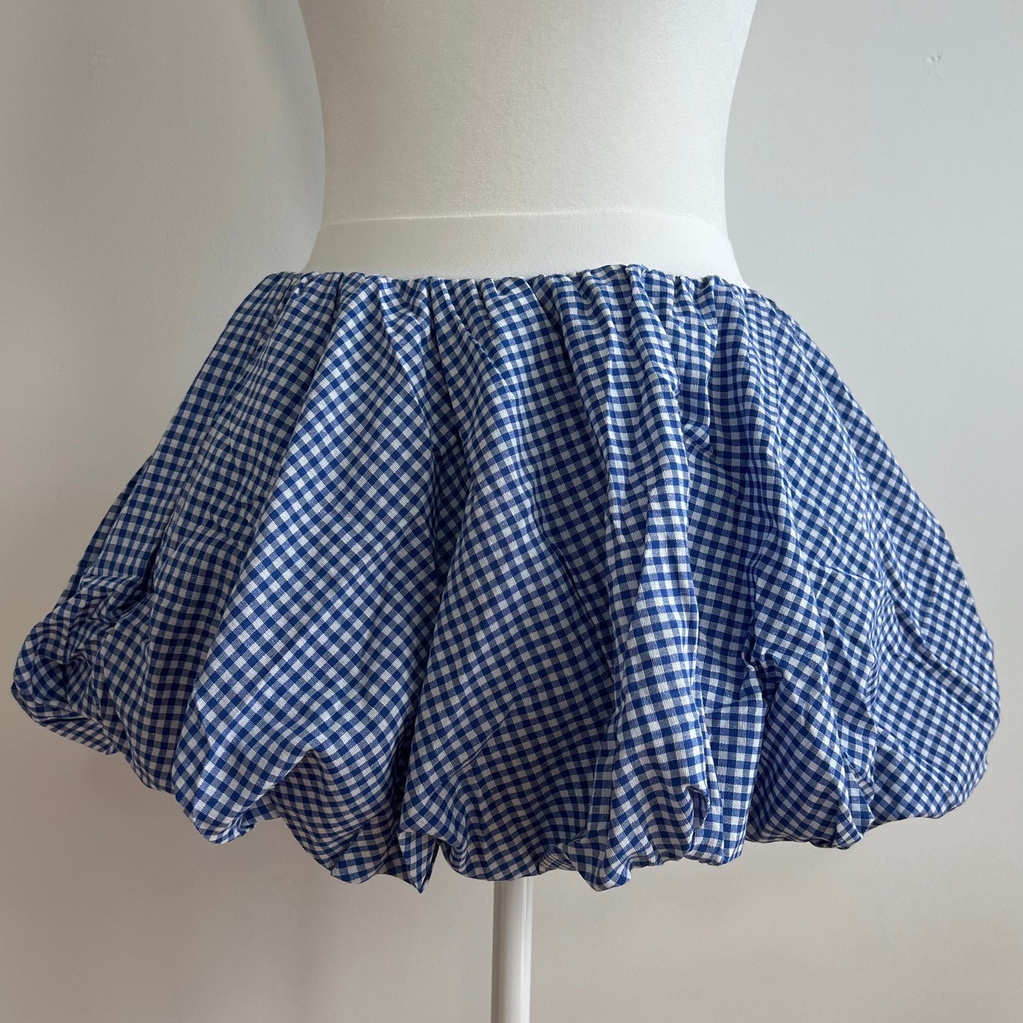 Bubble Blue Checker Skirt