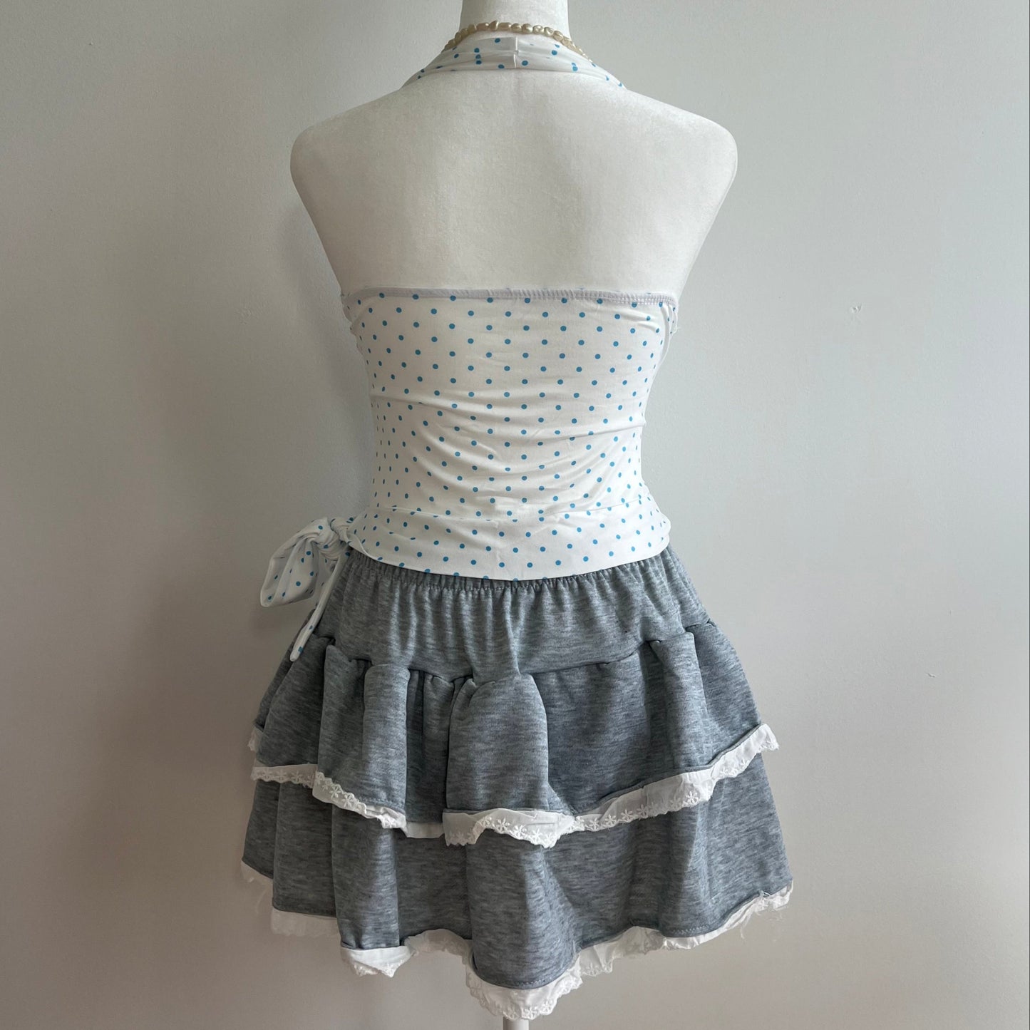 Sheryl Blue Polka Top