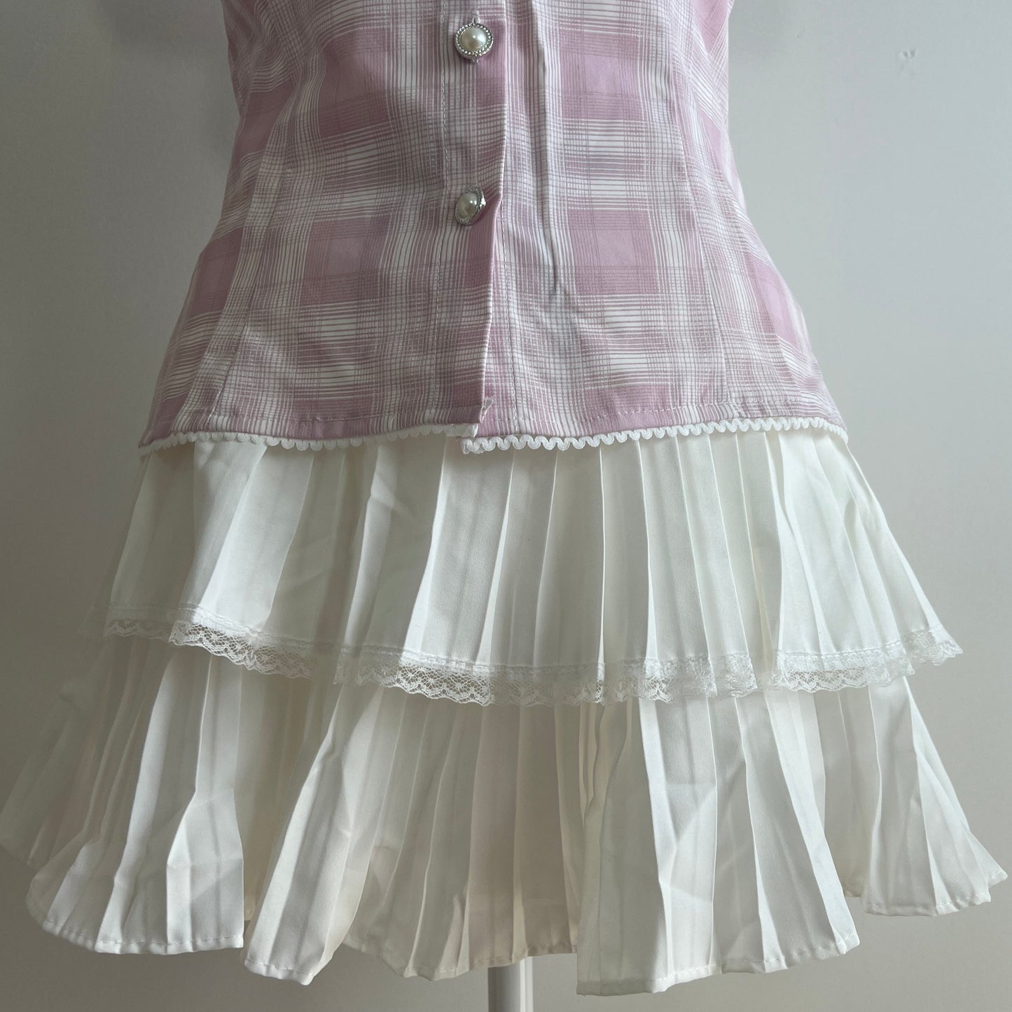 Melanie White Tennis Skirt