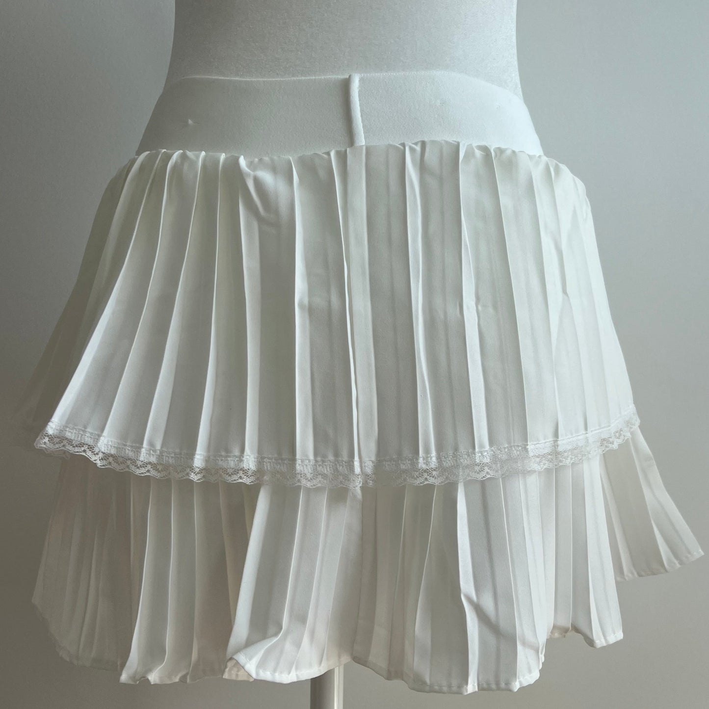Melanie White Tennis Skirt