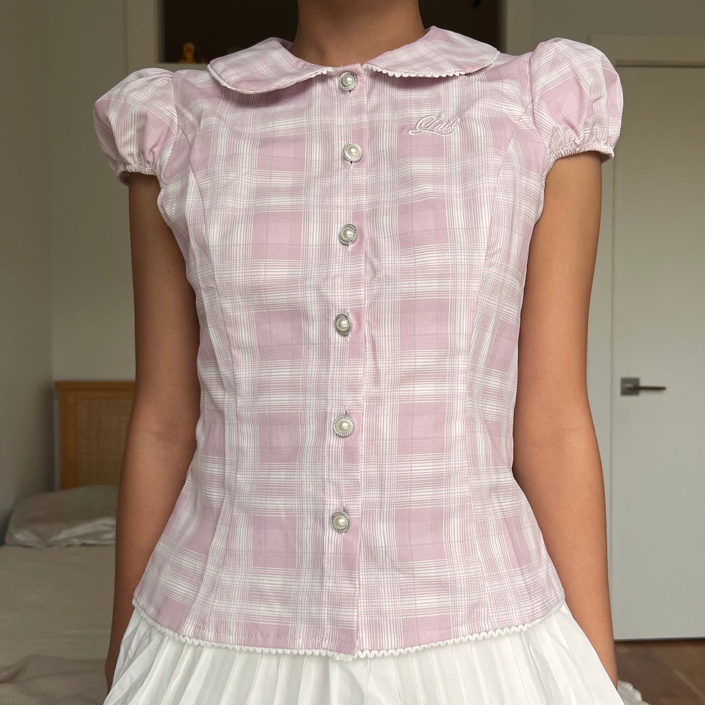 Doll Pink 'Lace' Blouse