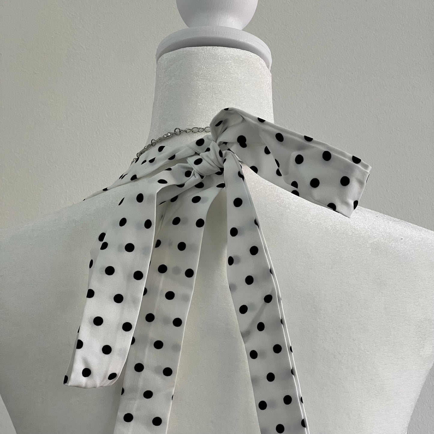 Yuna White Polka Top