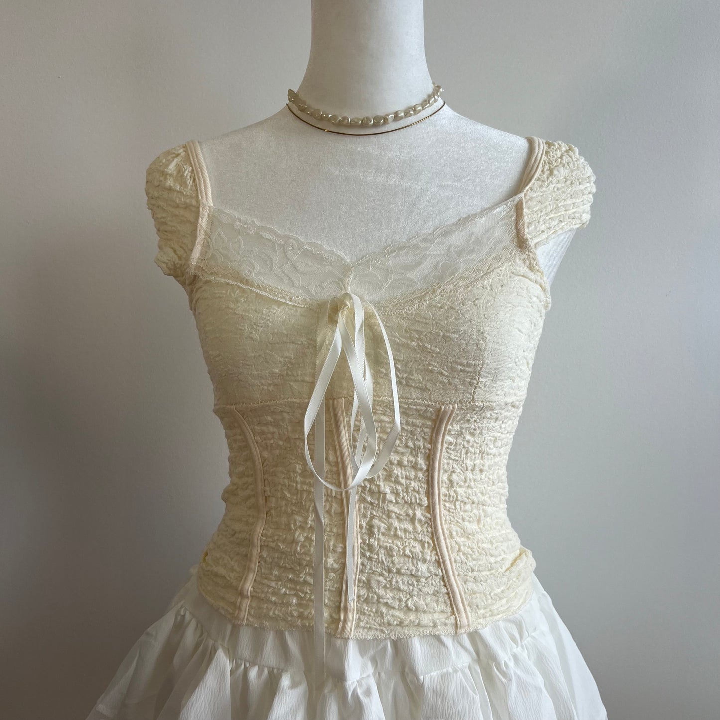 Princess Yellow Lace Top