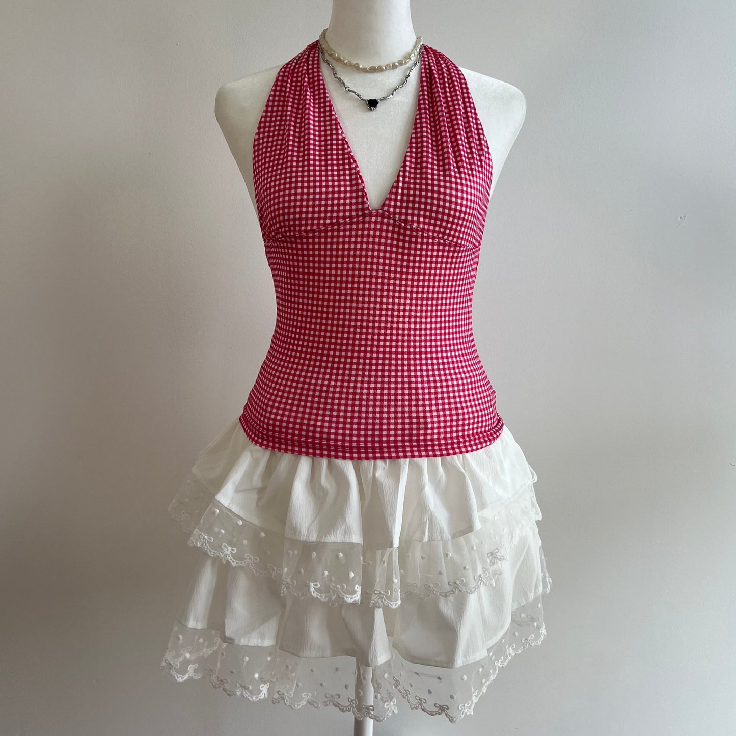 Barbara Red Halter Top